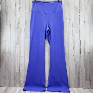 Lululemon Groove Super-High-Rise Flared Pant Nulu size 8 Charged Indigo (?)